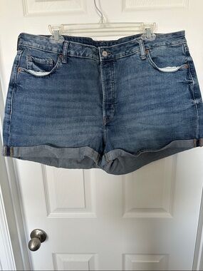 Old Navy Blue Rolled Hem Denim Shorts